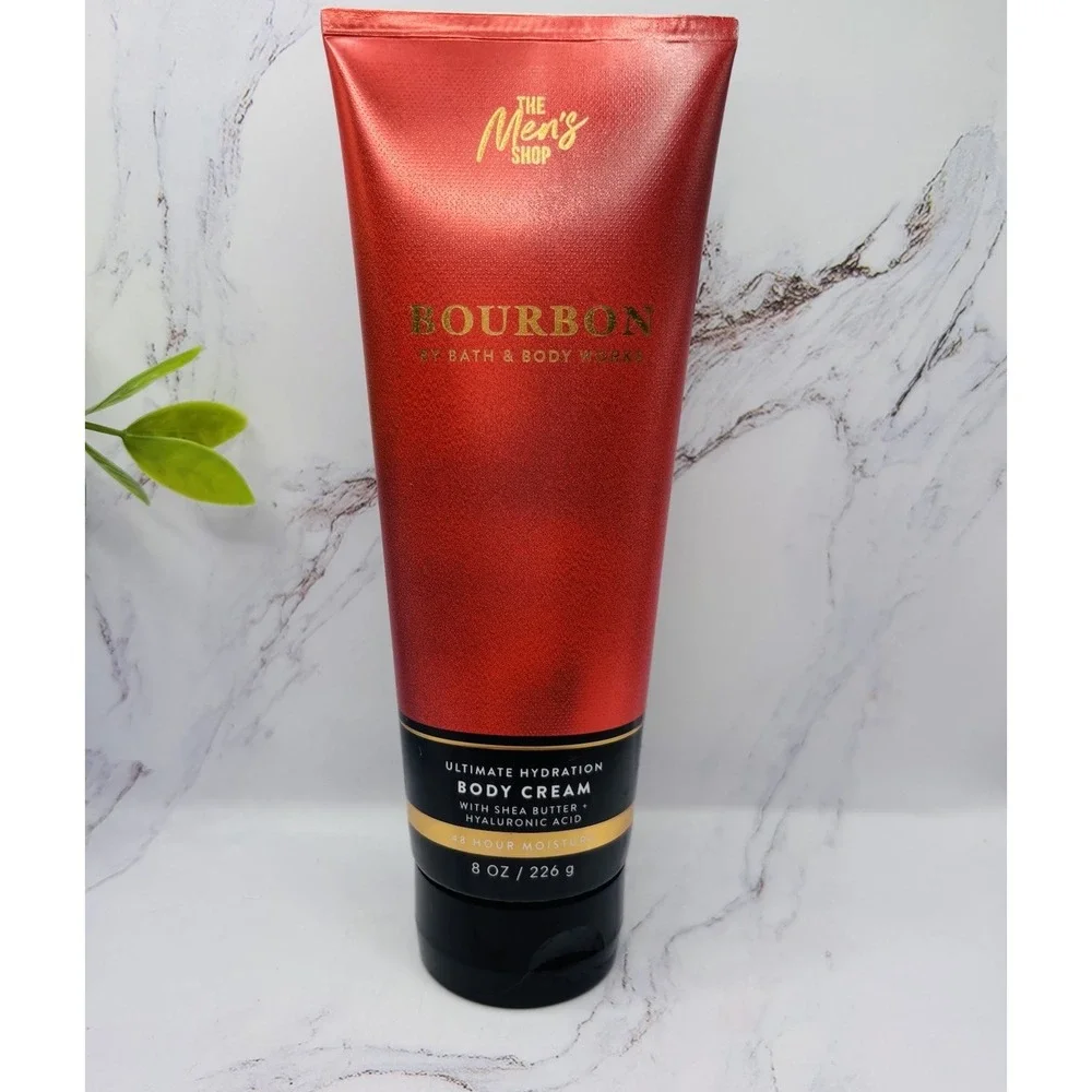 Bath & Body Works Bourbon Men's Collection Body‎ Cream for Men 8 oz New